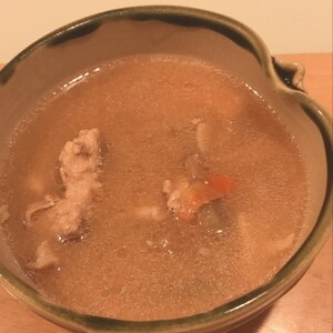 麺つゆ豚汁